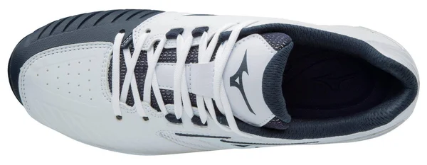 Mizuno - 9-Spike Advanced Sweep 4 Low Women's Metal Softball Cleat - White-Navy, Size 6