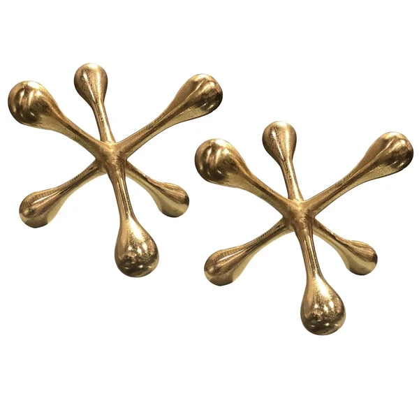 Uttermost 18964 Harlan Brass Objects - Set of 2