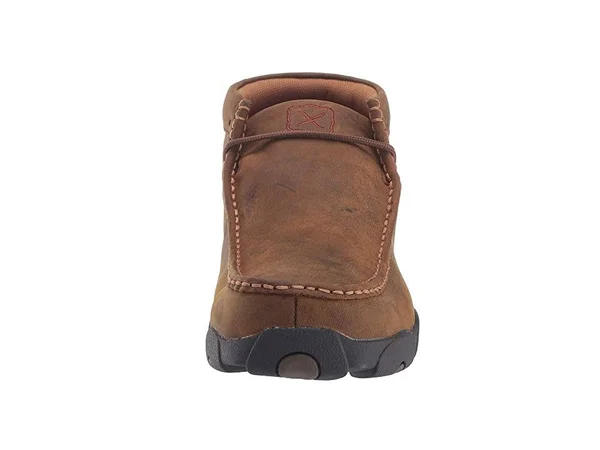 Twisted x Boots Men's MDMW001 Driving Moc, Distressed Saddle