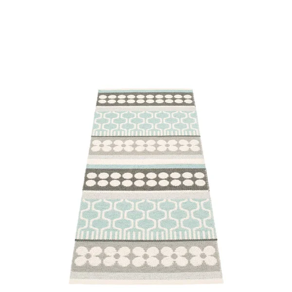 Pappelina - Asta Reversible Rug - 70 x 180 cm, Pale Turquoise