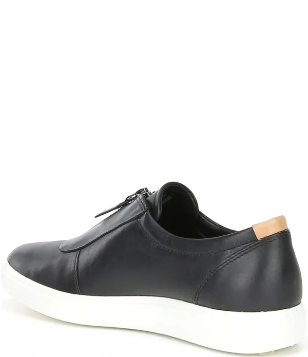 Women's Ecco Soft 7 Zip II Sneaker - Size: 36, Black