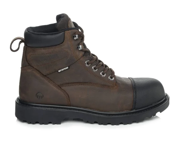 Men's Wolverine Rig 6 in Soft Toe Work Boot in Dark Brown Size 9 Wide