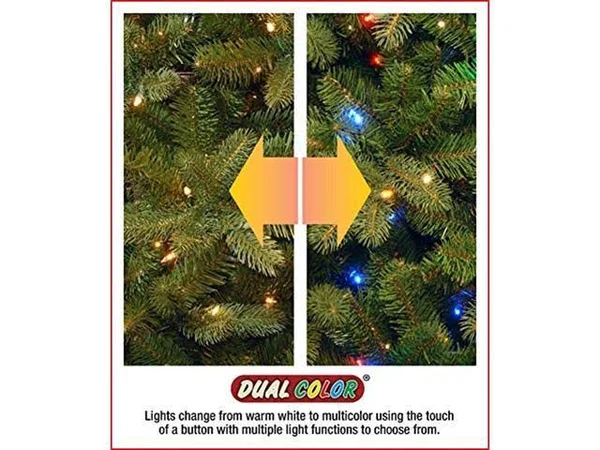 National Tree Newberry Spruce Tree with Dual Color LED Lights 5&