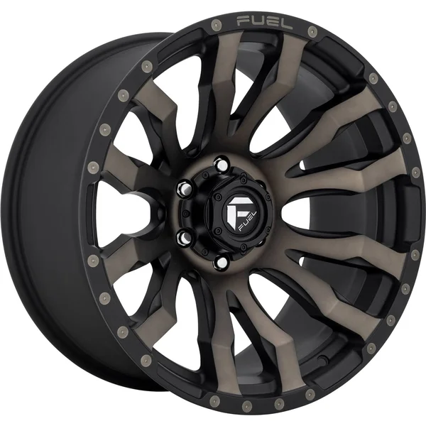 22x12 Black Tint Wheel Fuel Blitz D674 5x5 -44