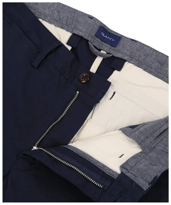 Gant Slim Chino Trousers Navy