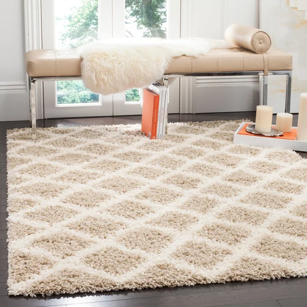 Safavieh Area Rug - Dallas Shag, Dark Grey, Ivory, 8& 6x22 x 12& 0x22