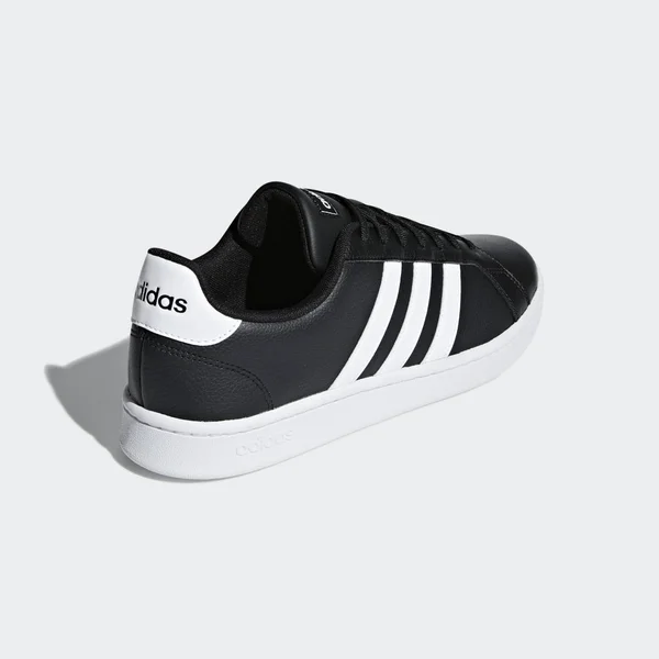 Adidas Men's Grand Court Tennis Shoes Core Black/White - 5.5
