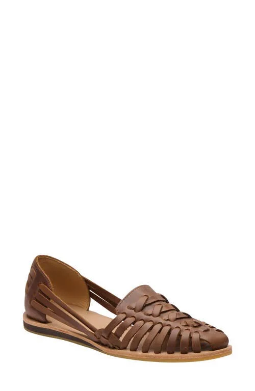 Nisolo Huarache Flat, Size 7.5 in Brown at Nordstrom