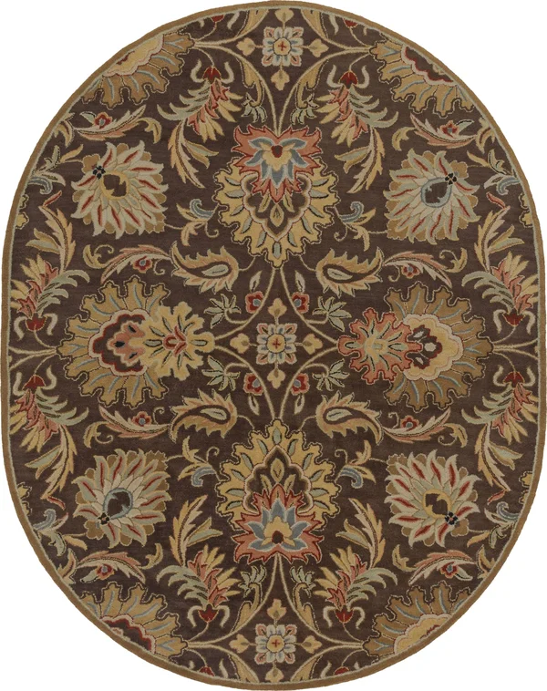 Surya Caesar CAE1028 Dark Brown Area Rug - 18x22 Sample