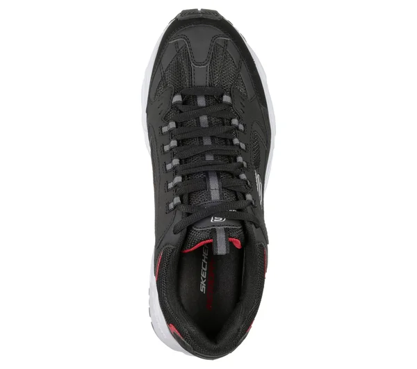 Skechers Mens Stamina Cutback Black Red Size 7.5, Men's