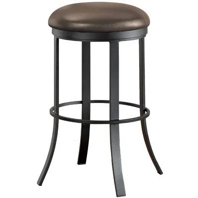 Patricia Swivel Bar & Counter Stool Winston Porter Seat Height: Bar Stool (30x22 Seat Height), Finish: Pebblestone, Upholste