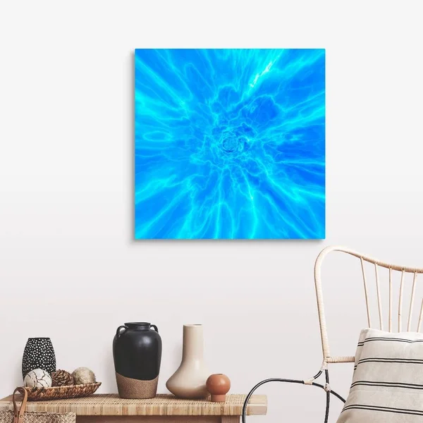 Blue Abstract Patterns - Artwork, Canvas Wall Art, 30x30, Great Big Canvas