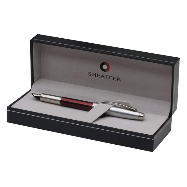 Sheaffer 100 Red, Chrome Fountain Pen