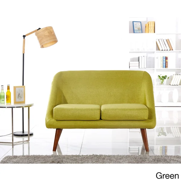 US Pride Furniture Fabric Modern Style Loveseat - Blue