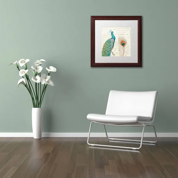 Trademark Daphne Brissonnet Majestic Beauty I Square Art, White Matte w/Wood Frame, 16x22 x 16x22