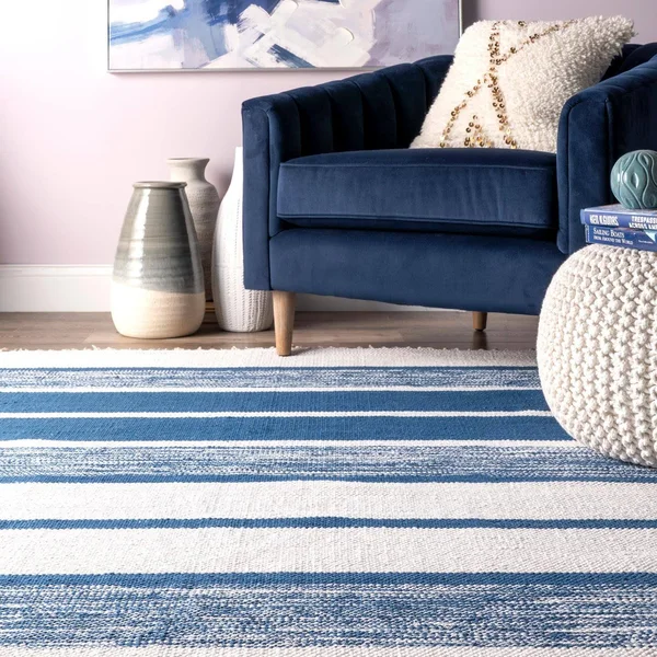 nuLOOM Darla Hand Woven Area Rug, 6& x 9&, Blue
