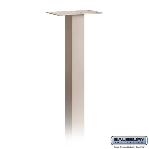 Salsbury Industries Standard Mailbox Post - In-Ground Mounted Beige