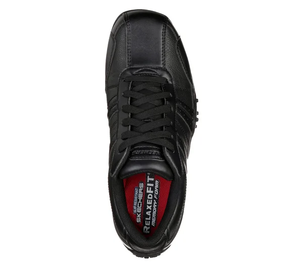Skechers Men's Work Relaxed Fit Elston SR - Size: 11, Black