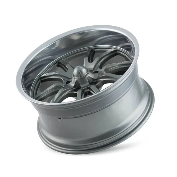 Ridler 650 Grey/Polished Lip 18x8 5-120.65 0mm 83.82Mm
