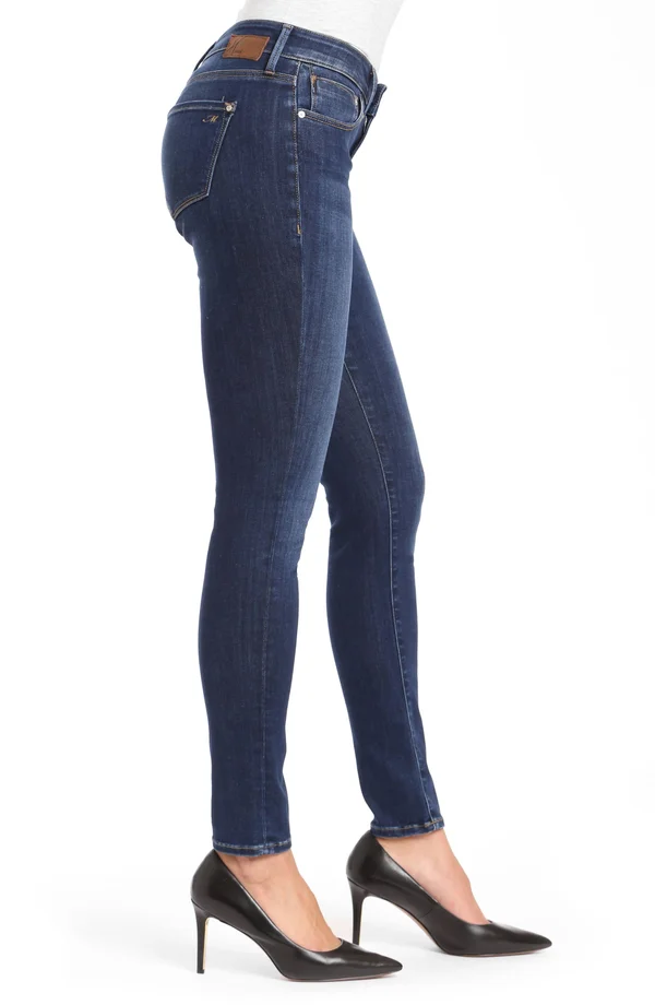 Mavi Alexa Mid-Rise Skinny in Dark Supersoft Jeans - Blue