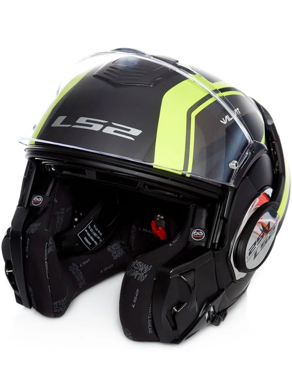 LS2 FF399 Valiant Line Helmet Black Yellow 2XL