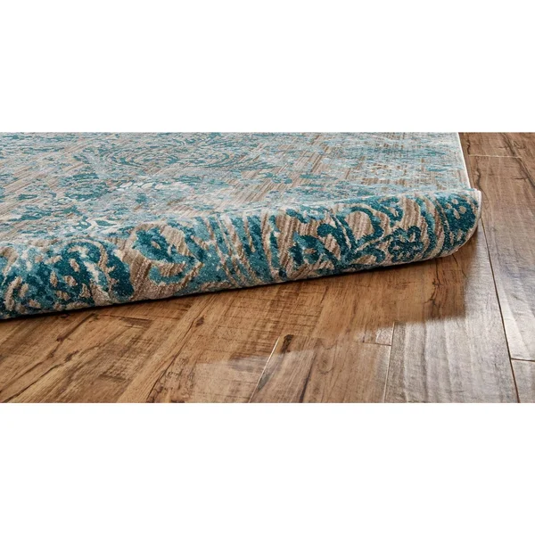 Feizy Keats 3475F Aqua 6&7x22 x 9&6x22 Area Rug