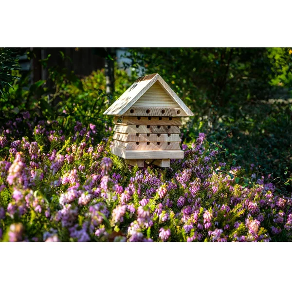 7x22 Natural Brown Stacking Solitary Bee Hive with Flip Top