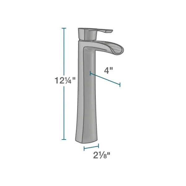 Rene R11-5001-PLT-R9-7007 Stone Composite Oval Vessel Sink with Faucet - Platinum, Brushed Nickel