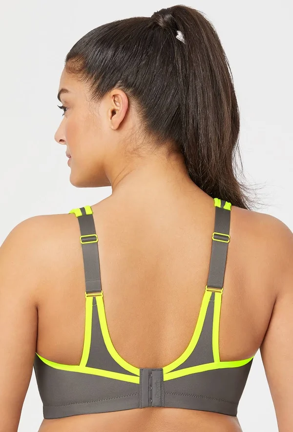 Women's Glamorise No-Bounce Camisole Sports Bra - Size 38DD - Grey