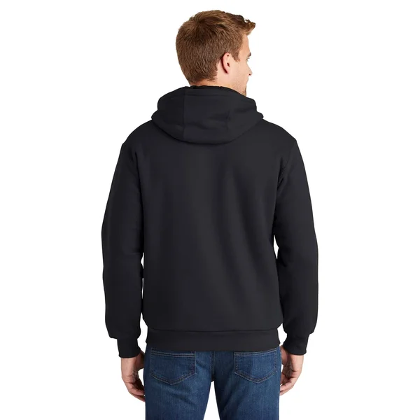Cornerstone CS620 Heavyweight Full Zip with Thermal Lining Hooded Sweatshirt - Black - S