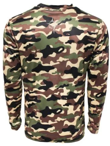 White Water Large Green Camo Grander Breathable Long Sleeve Shirt