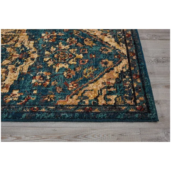 Nourison 2020 NR206 Area Rug, Teal, 2&3x22 x 11&