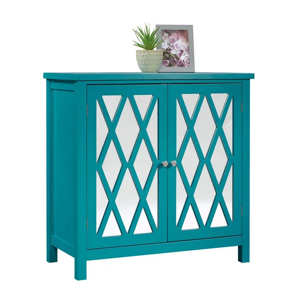 Sauder Harbor View Accent Storage Cabinet - Caribbean Blue
