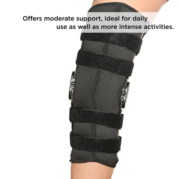 Knee Brace Hinged Support Patella Wrap Stabilizer Sleeve Adjustable Compression - Xs