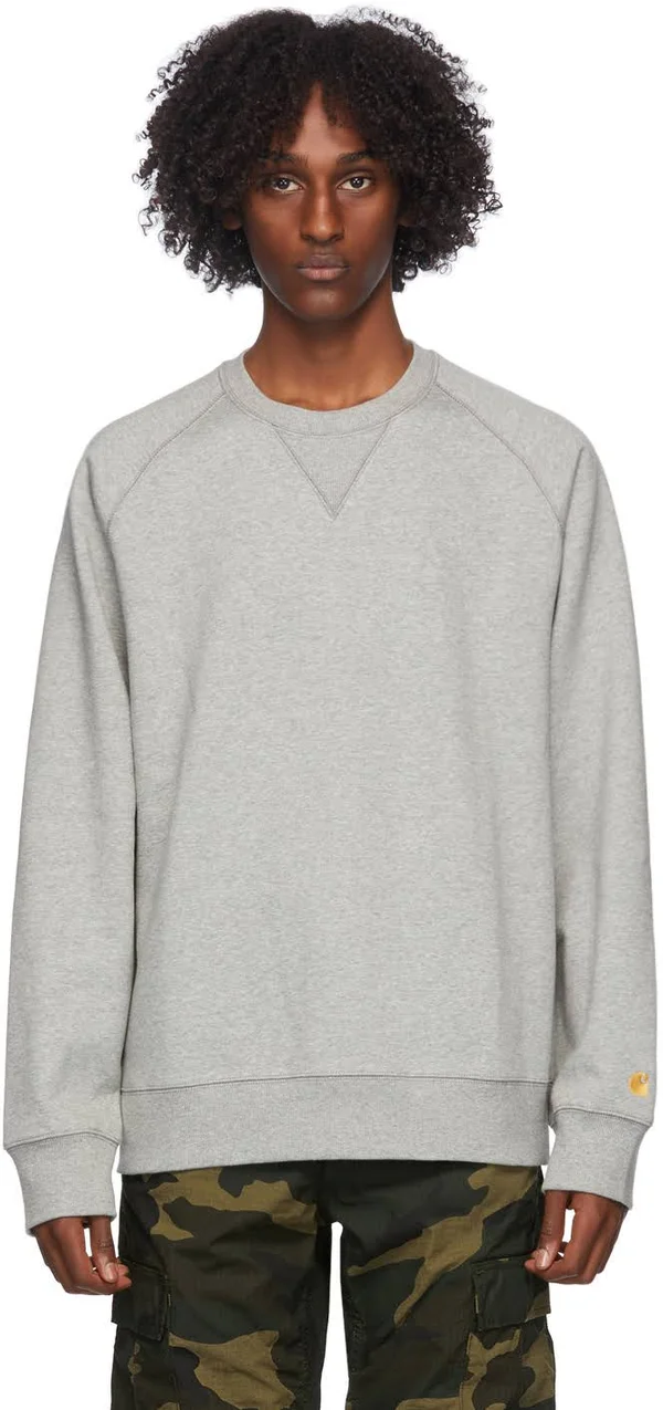 Carhartt WIP Chase Sweatshirt, Grey Heather
