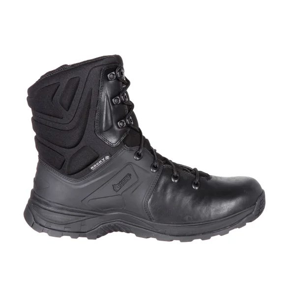 Men's Rocky 8 inch Duty Waterproof Boot Rkd0041 - Size: 8.5, Black