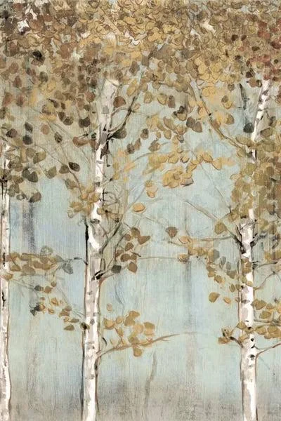 Edward Selkirk Large 3-Piece Canvas Print - Soft Birch ( Floral & Botanical art)