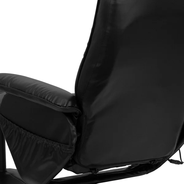 Flash Furniture Recliner and Ottoman, Black