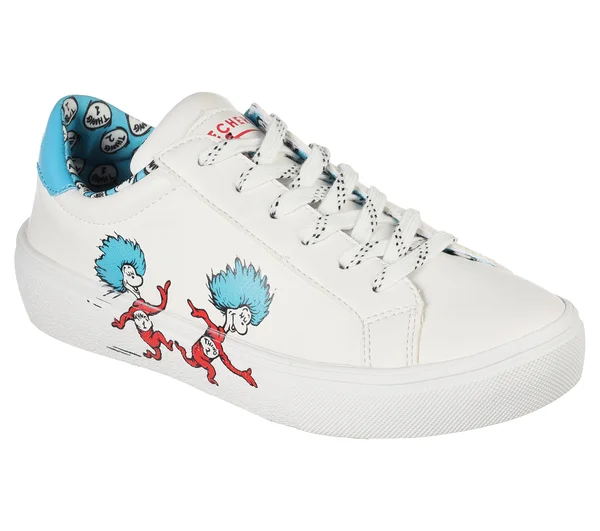 Skechers Dr. Seuss: Goldie 2.0 - Two Things White, Blue 9.0