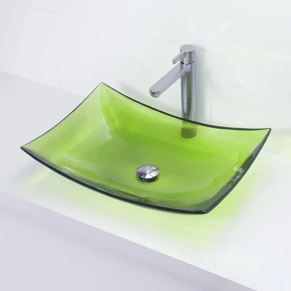 Decolav 2800-ABS Incandescence Rectangular Resin Vessel Sink - Absinthe