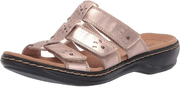 Clarks Rose Gold Leisa Spring Sandals