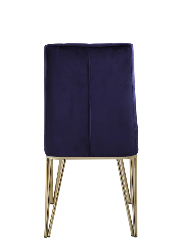 Iconic Home Callahan Velvet Tufted Dining Chair (Set of 2) Navy