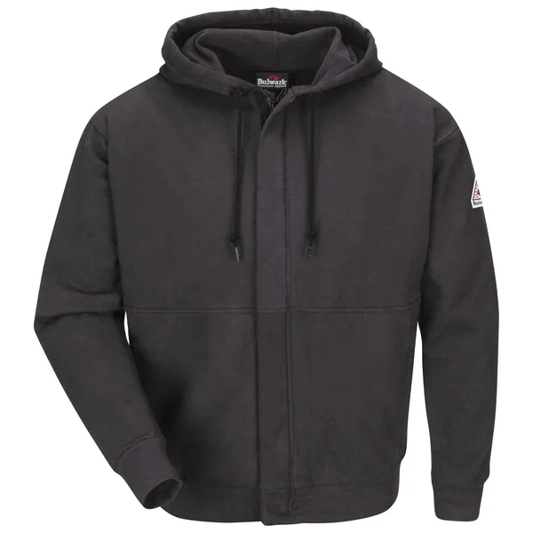 Bulwark - Zip-Front Hooded Fleece Sweatshirt, (Tall) XXL, Charcoal