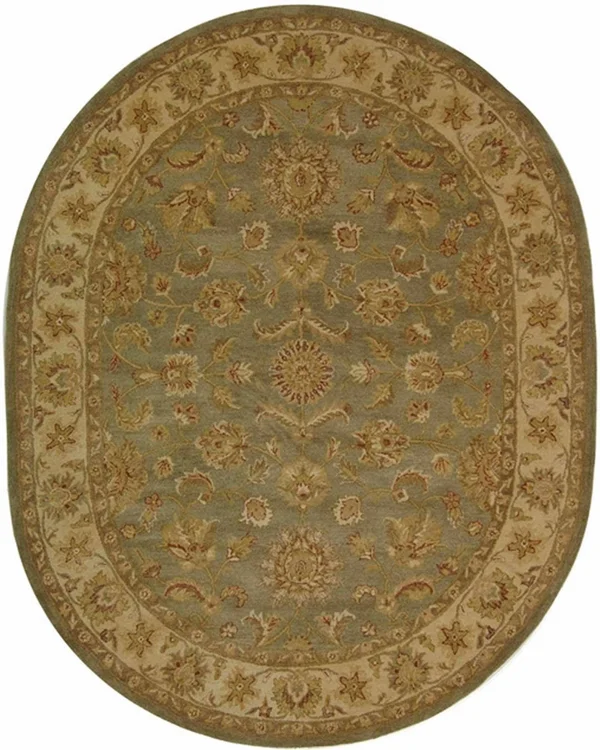 Safavieh AT313A Antiquity Area Rug, Green, Gold: 5-ft x 8-ft