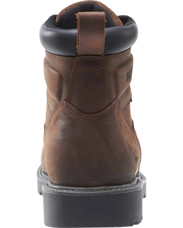 Wolverine Men's Floorhand 6 in. Waterproof Steel Toe Work Boot, Brown