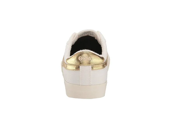 Gola Women's Tennis Mark Cox Sneakers, 5, Off White/Gold