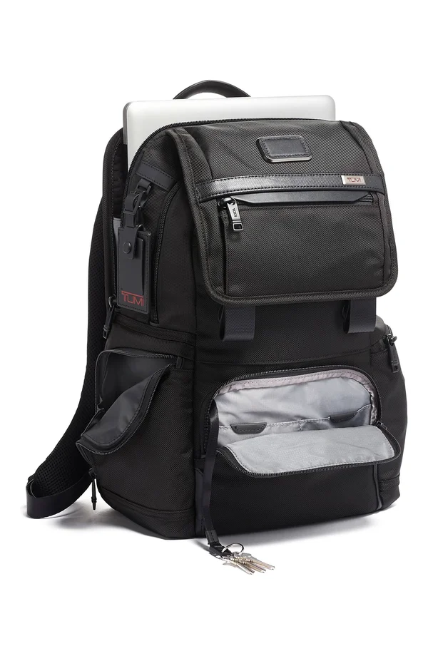 Tumi - Alpha 3 - Flap Backpack Black