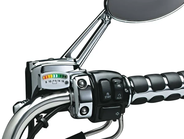 Kuryakyn 4219 LED Battery Gauge - Chrome