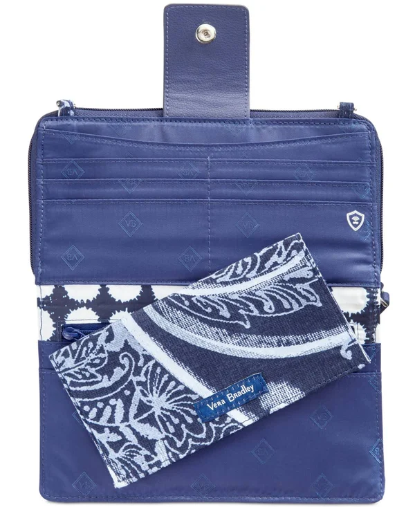 Vera Bradley RFID Deluxe All Together Crossbody Bag - Purple