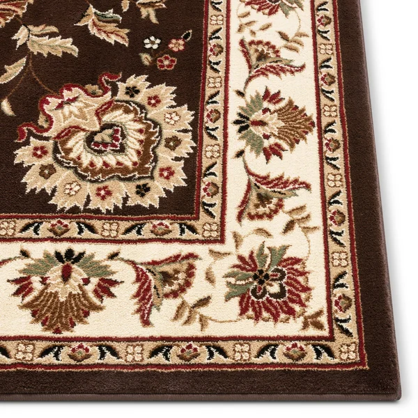 Well Woven Timeless Abbasi Traditional Persian Oriental Botanical Brown 3&11 inch x 5&3 inch Area Rug